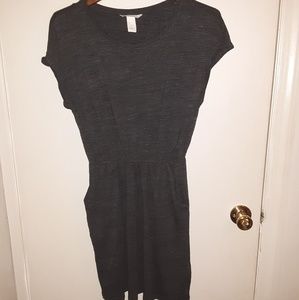 H&M Basics dress grey heather size S w/ pockets